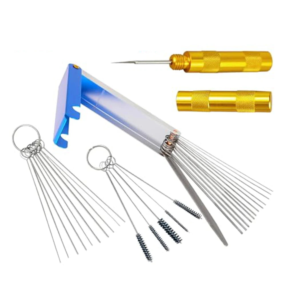 Carburetor Cleaning Brush and Needle Kit
