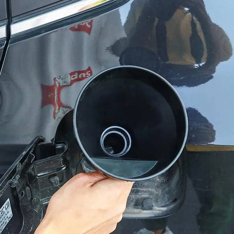 Flexible Spout Oil Funnel with Filter - Black